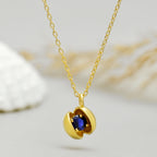 Modern Open Sphere Necklace - 925 Silver