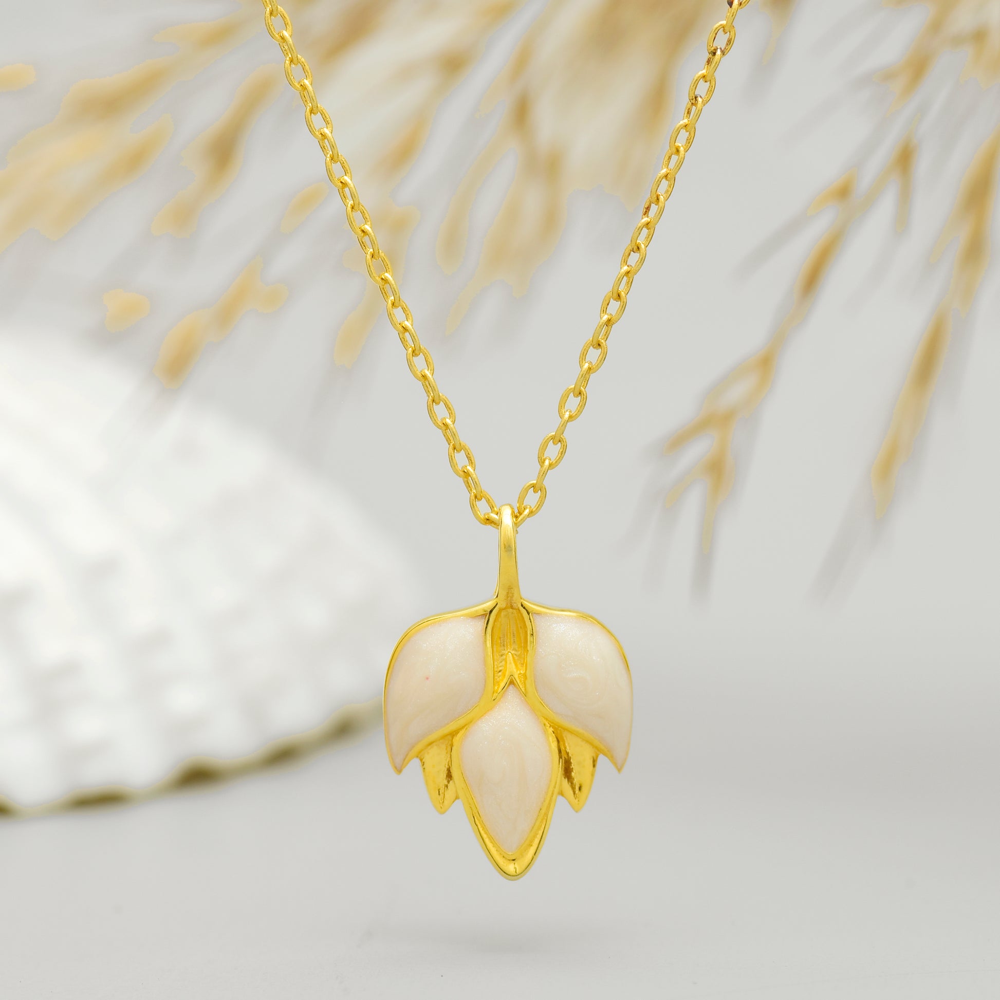 Blooming Beauty Enamel 925 Silver Pendant