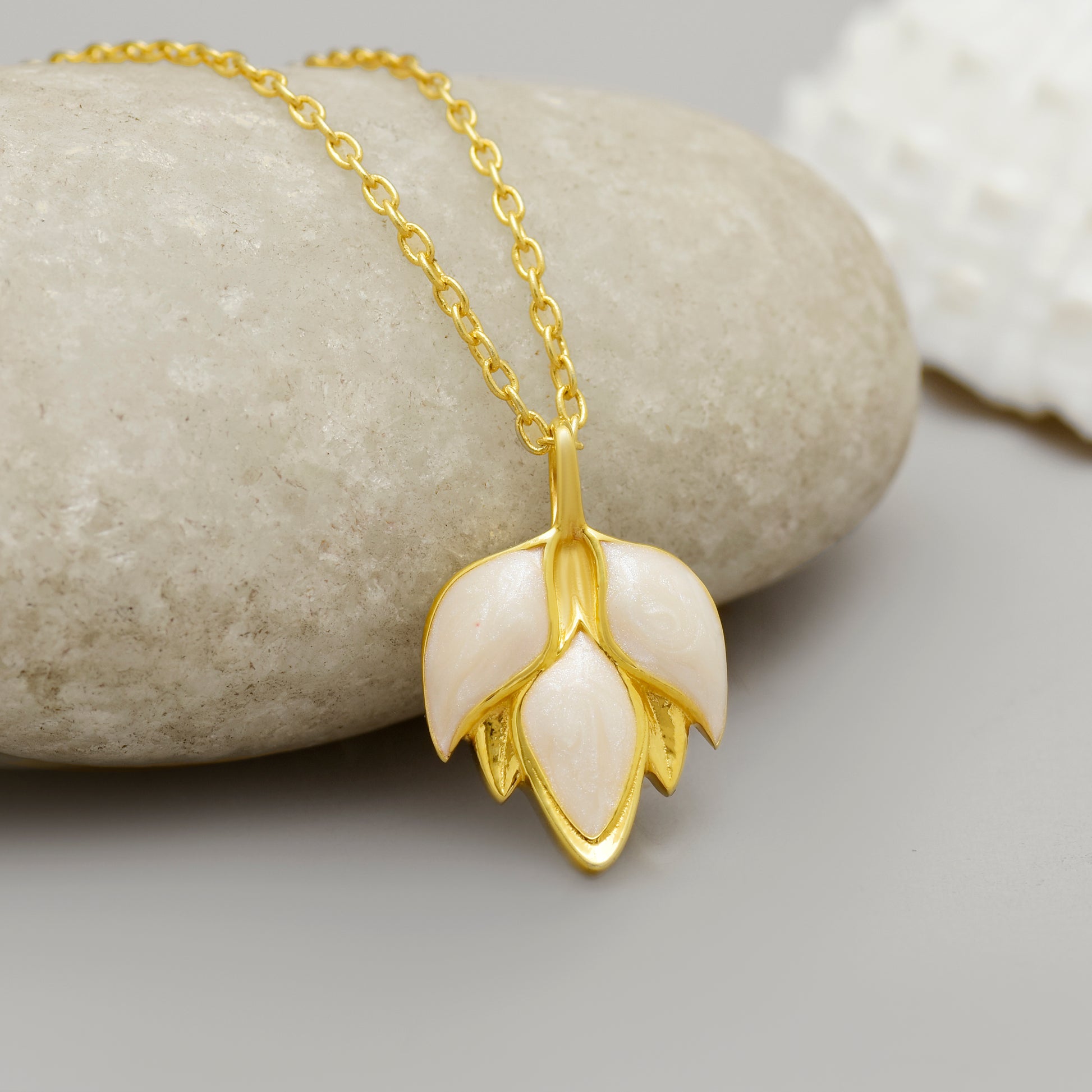 Blooming Beauty Enamel 925 Silver Pendant