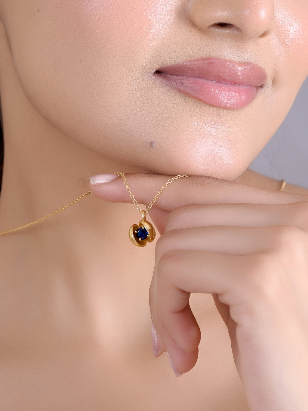 Modern Open Sphere Necklace - 925 Silver