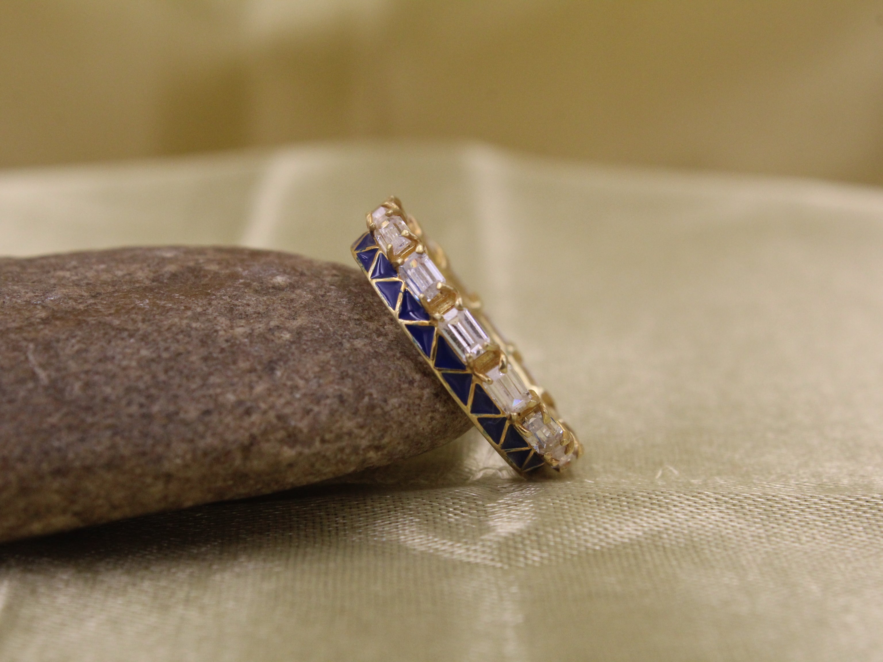 Radiant Baguette 925 Silver Ring