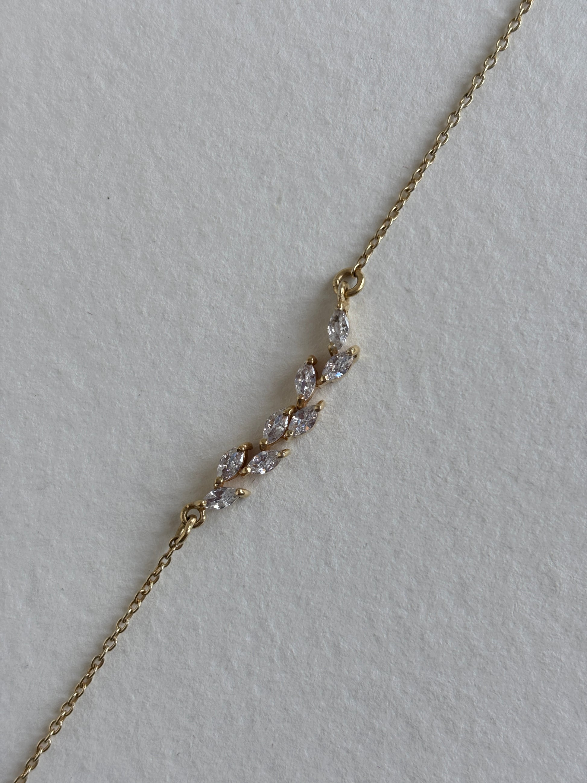 925 Silver Marquise Leaf Bracelet