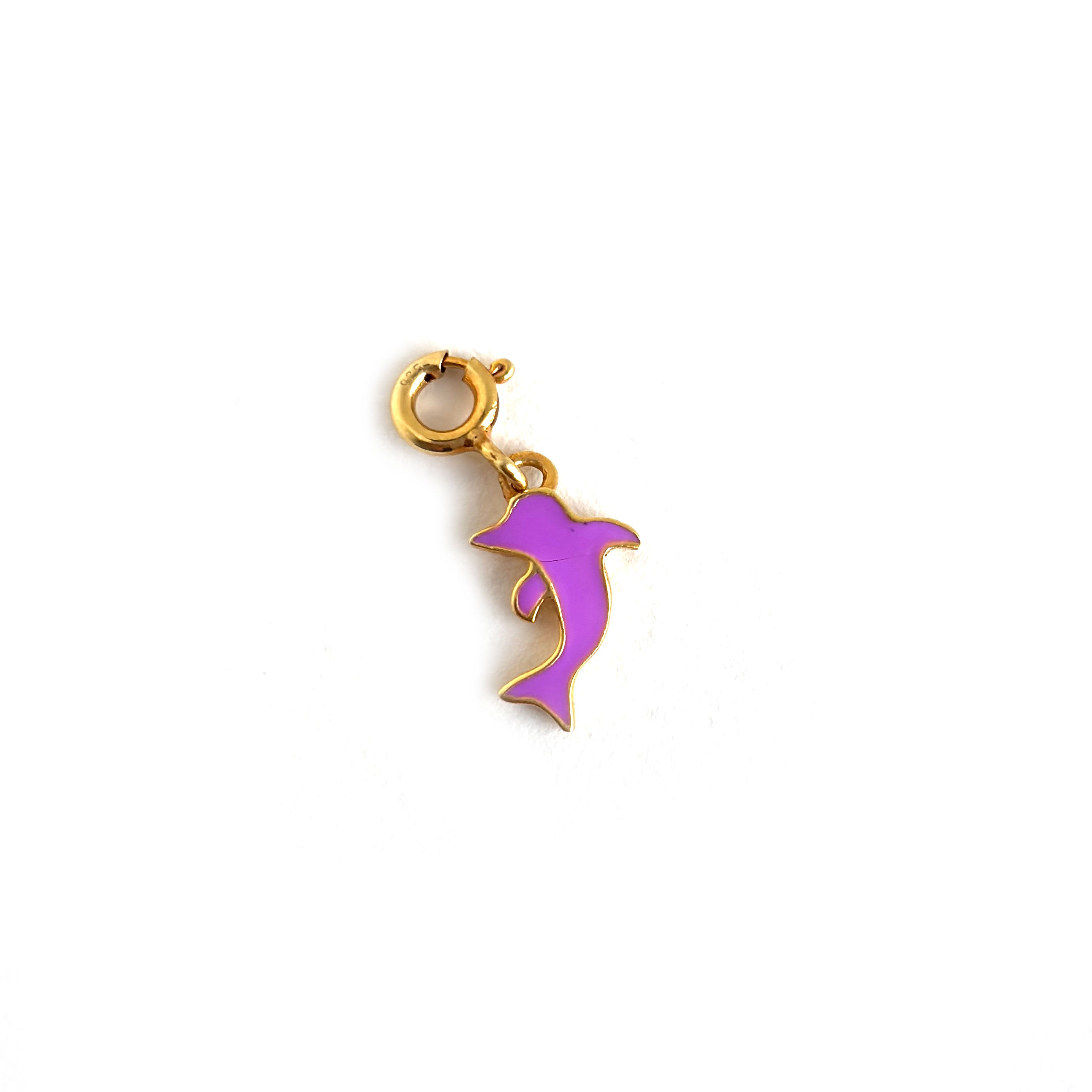 Dolphin Enamel 925 Silver Pendant