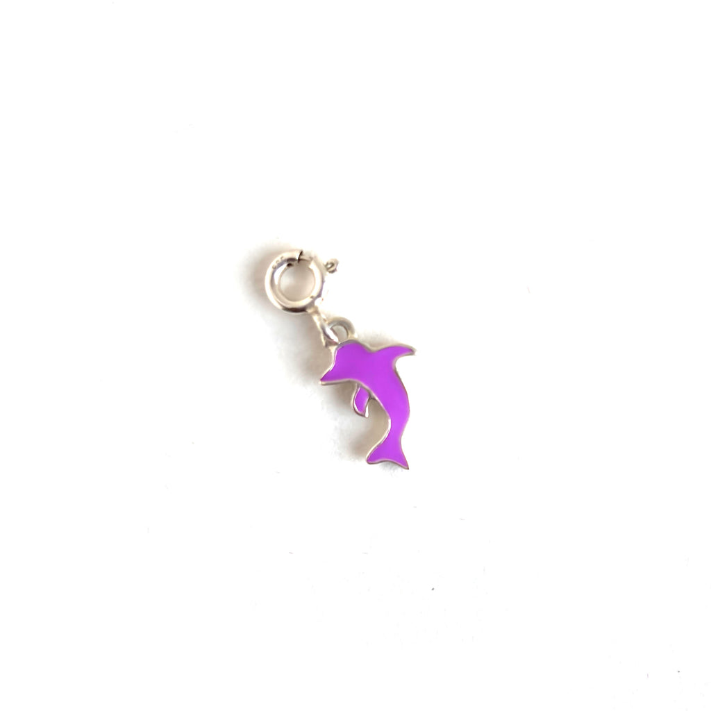Dolphin Enamel 925 Silver Pendant