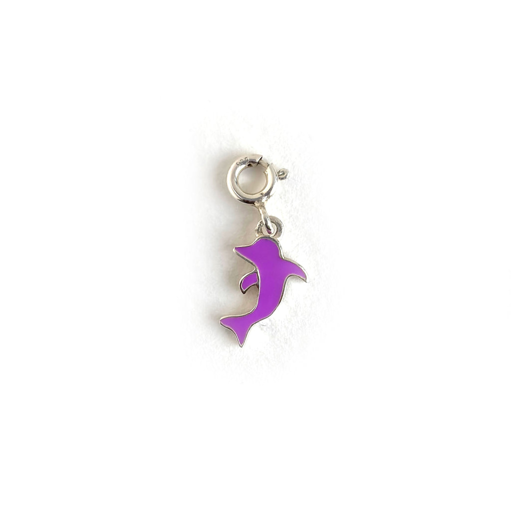Dolphin Enamel 925 Silver Pendant
