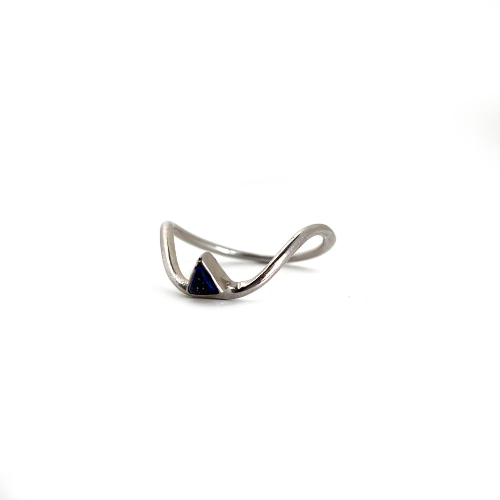 Lapis Swirl Sterling 925 Silver Ring