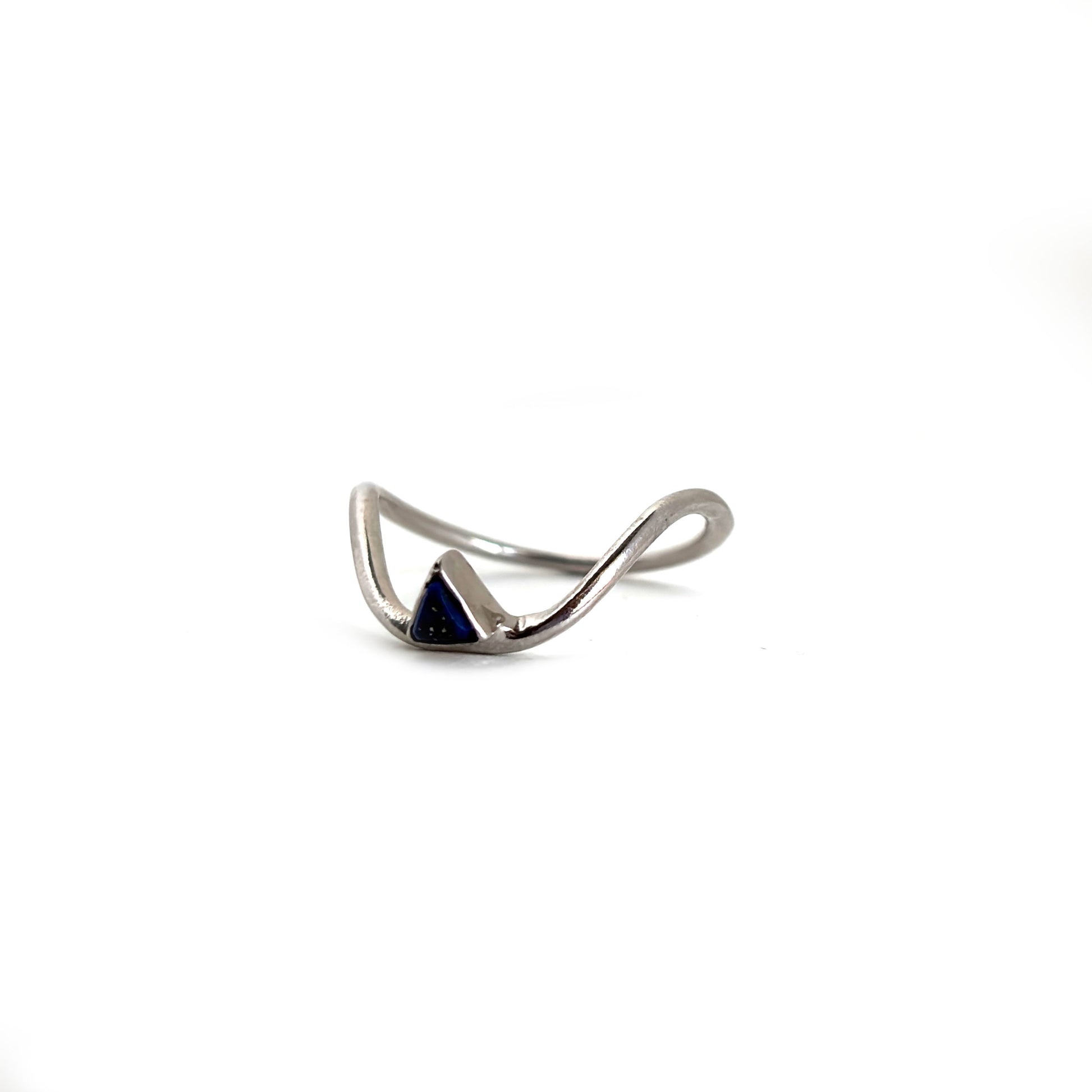 Lapis Swirl Sterling 925 Silver Ring