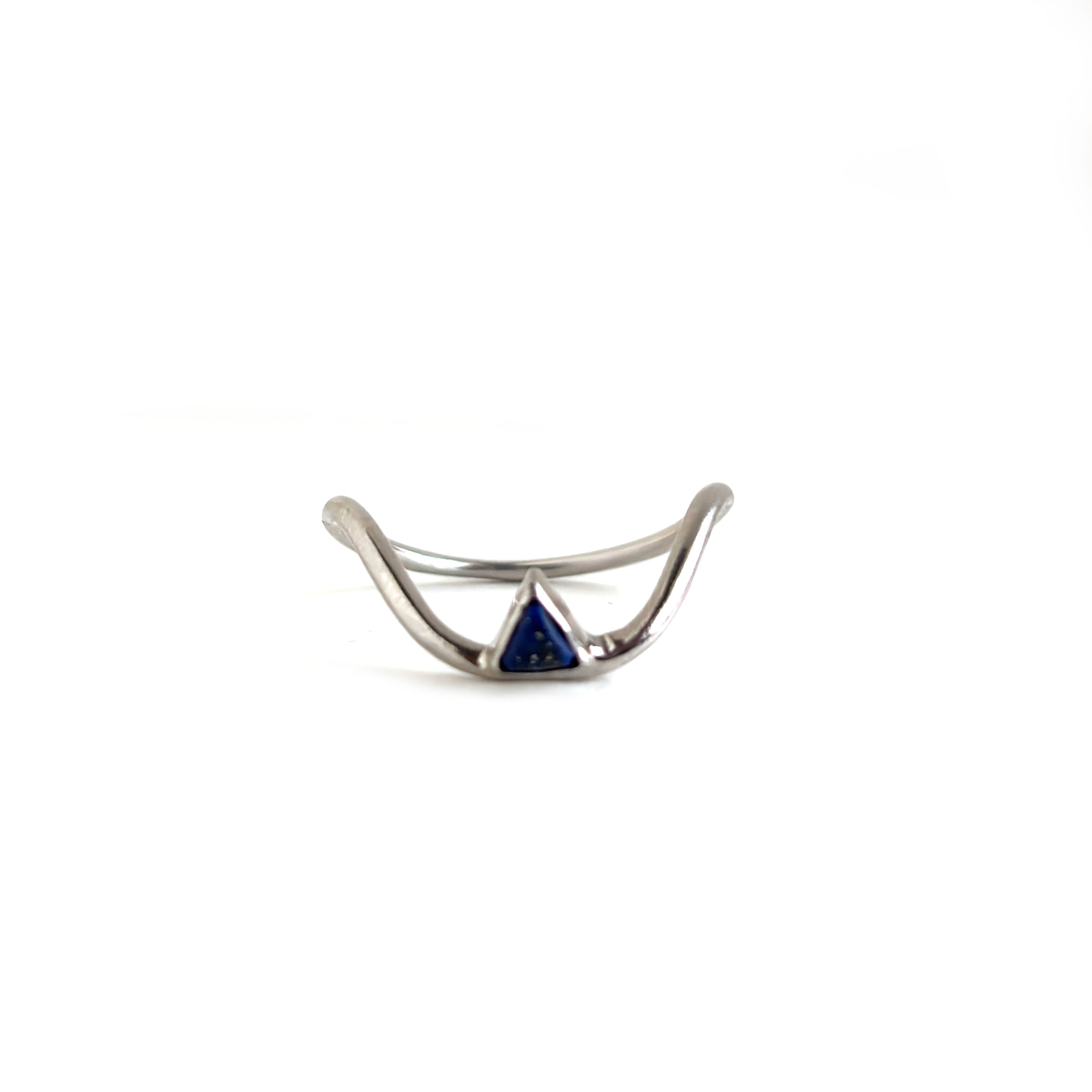Lapis Swirl Sterling 925 Silver Ring