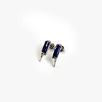 Artistic Textured 925 Silver Studs Earrings