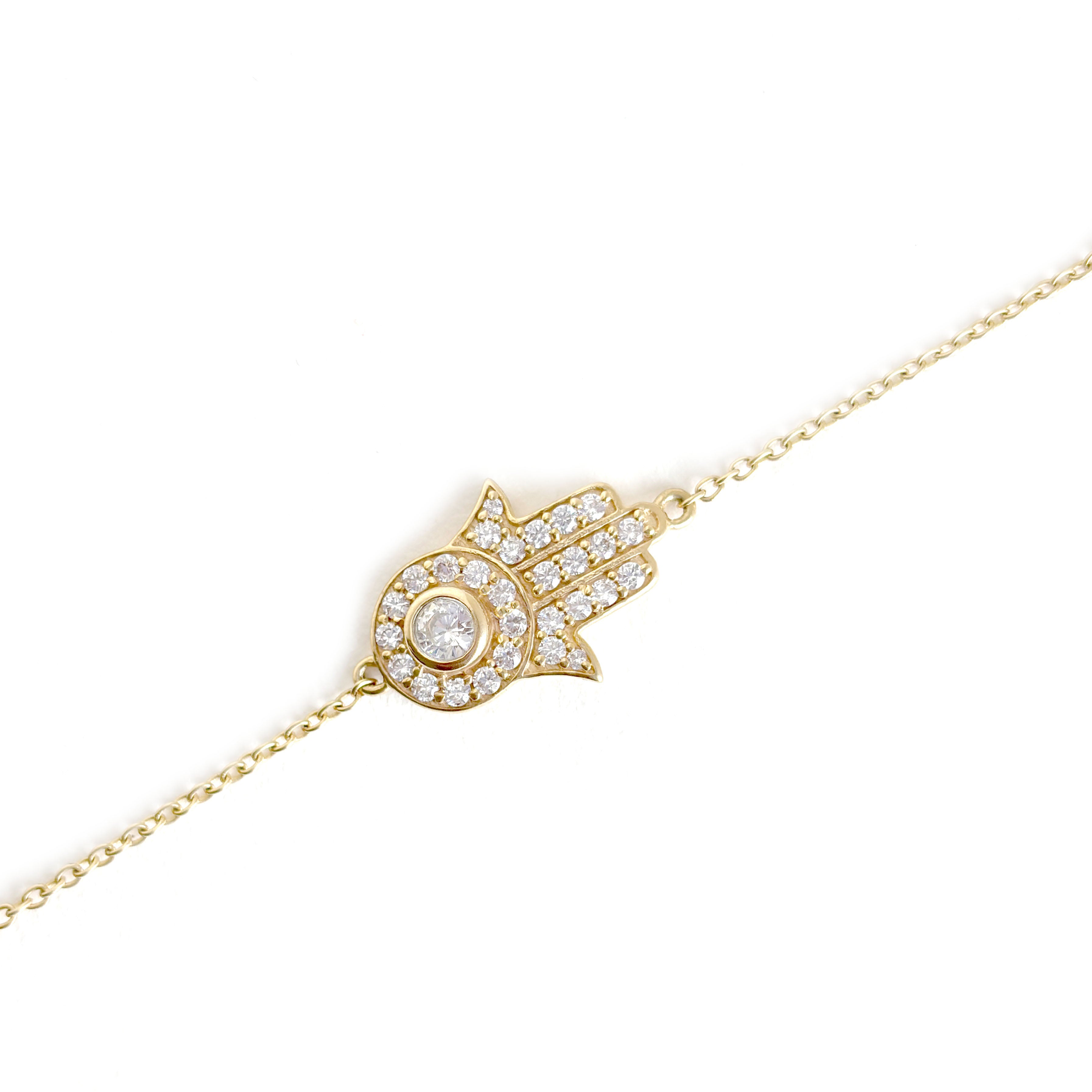 925 Silver Hamsa Hand Protection Bracelet