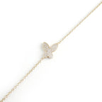925 Silver Pave Butterfly Bracelet