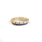 Radiant Baguette 925 Silver Ring