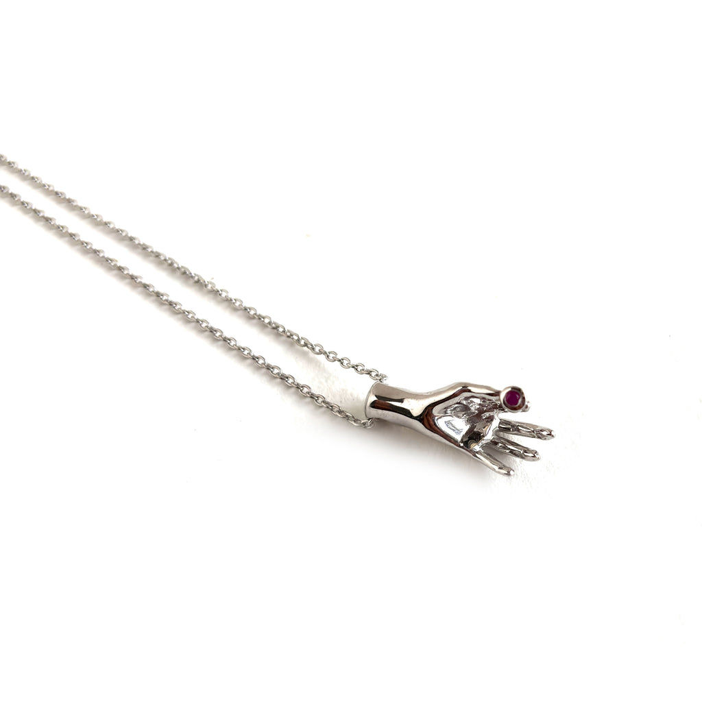 Victorian Style Hand Charm - 925 Silver Pendant