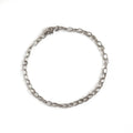 18k Gold Plated Textured Oval Link Chain Bracelet