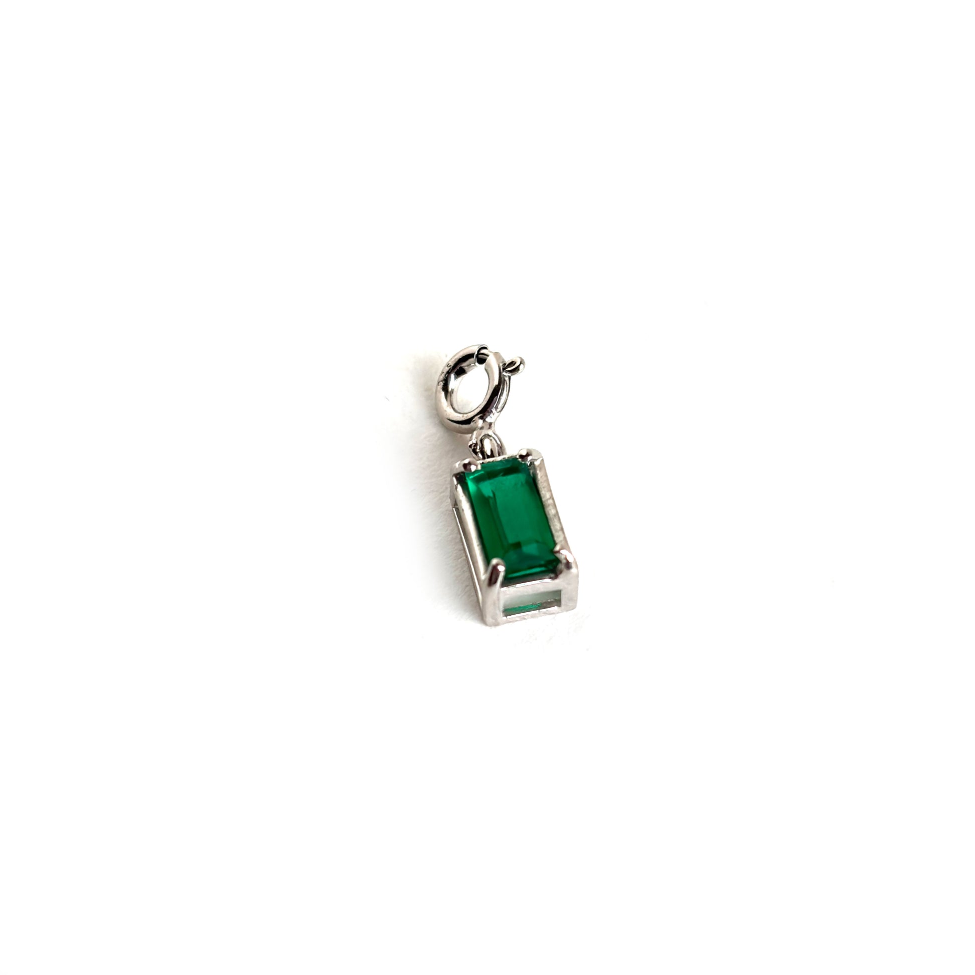 Minimalist Emerald Cut Necklace - 925 Sterling Silver