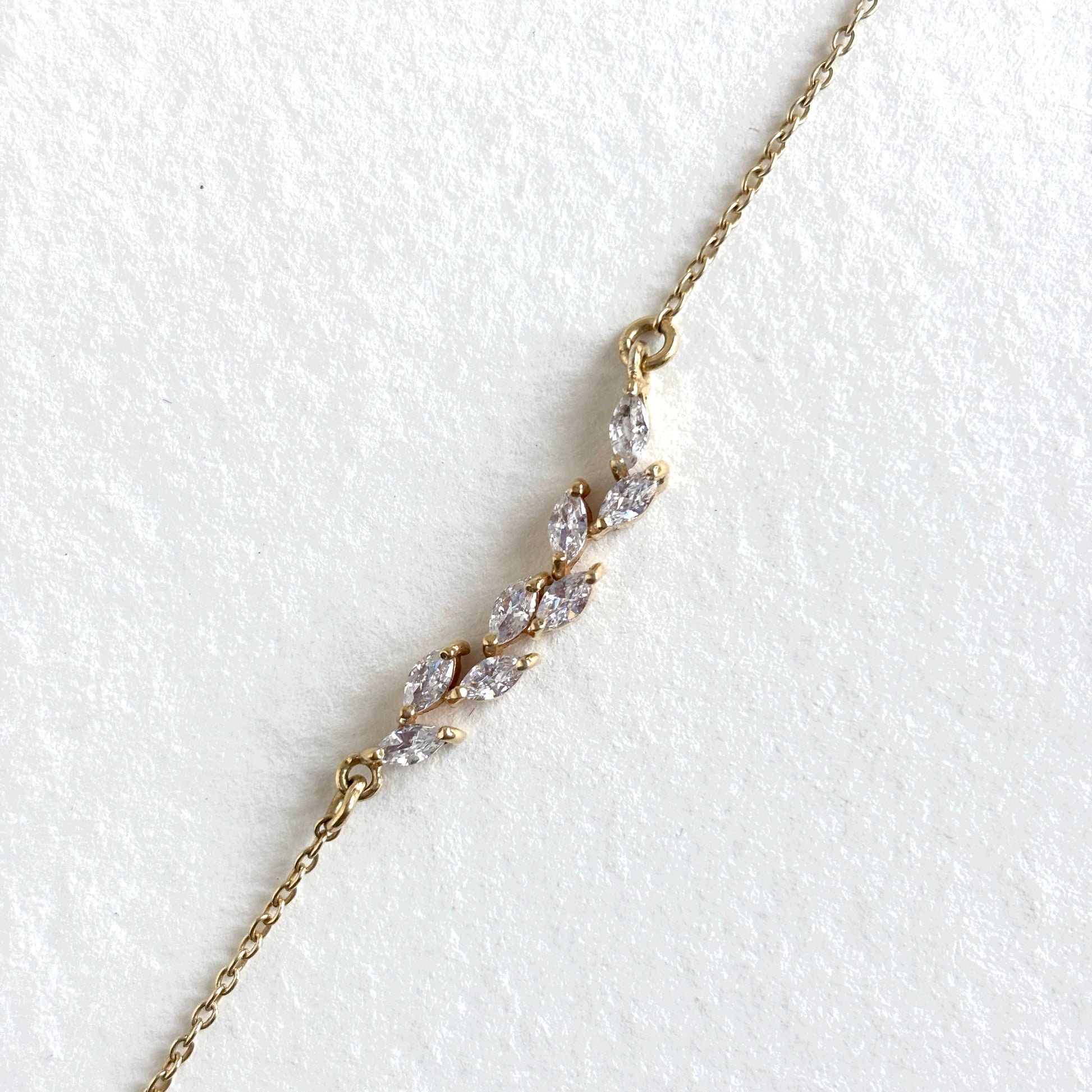 925 Silver Marquise Leaf Bracelet