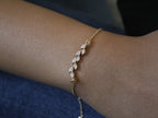 925 Silver Marquise Leaf Bracelet