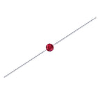Solitaire Round Gemstone Bracelet – 925 Sterling Silver