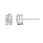 Classic Oval Cut Solitaire Studs Earrings - 925 Silver