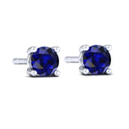 Ocean Blue 925 Silver Studs Earrings
