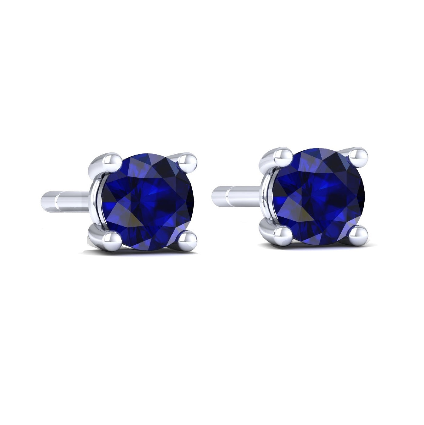Ocean Blue 925 Silver Studs Earrings