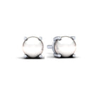 Classic Round Pearl 925 Silver Studs