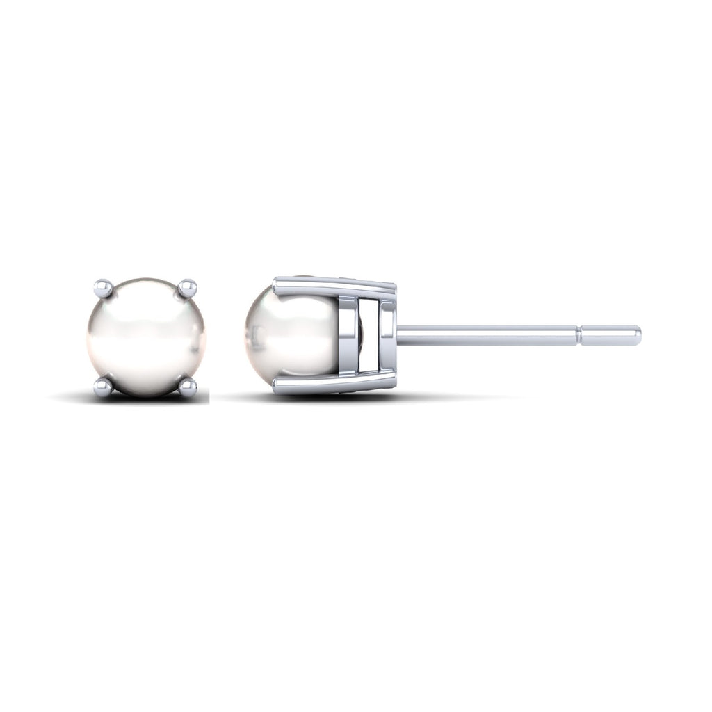 Classic Round Pearl 925 Silver Studs
