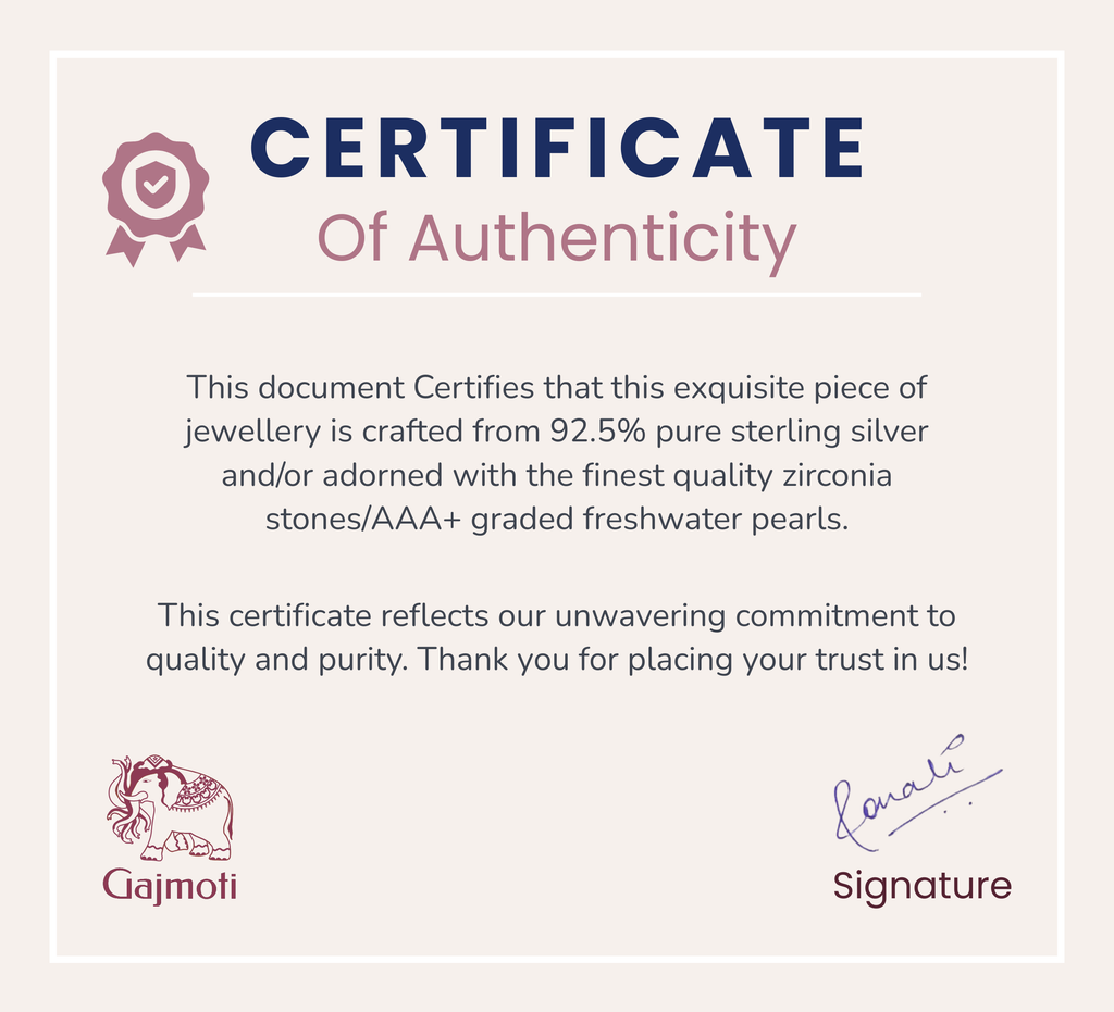 Gold Pearl Pendant with Blue Enamel Butterfly Wings - 925 Silver