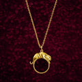 Sleek Jaguar on Hoop Charm - 925 Silver Pendant