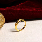Minimal Gold Finish Silver Adjustable Band