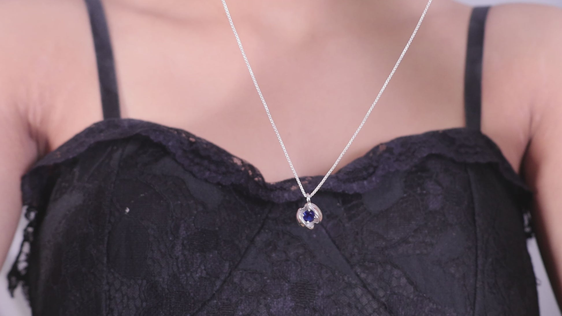 Modern Open Sphere Necklace - 925 Silver