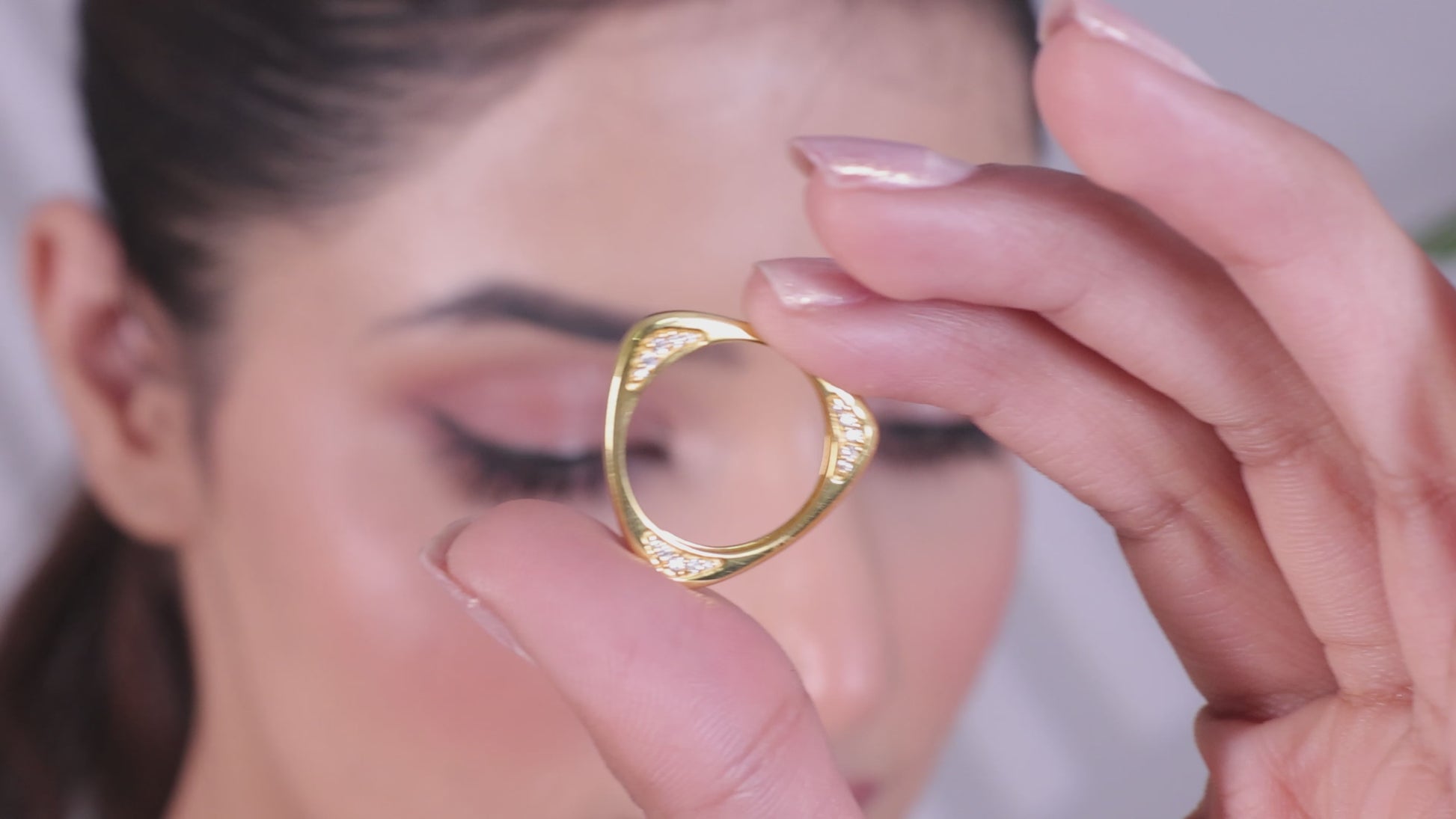 Minimalist Trillion Geometric 925 Silver Ring