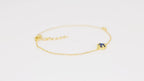 Hexagon Blue Stone Bracelet - 925 Silver