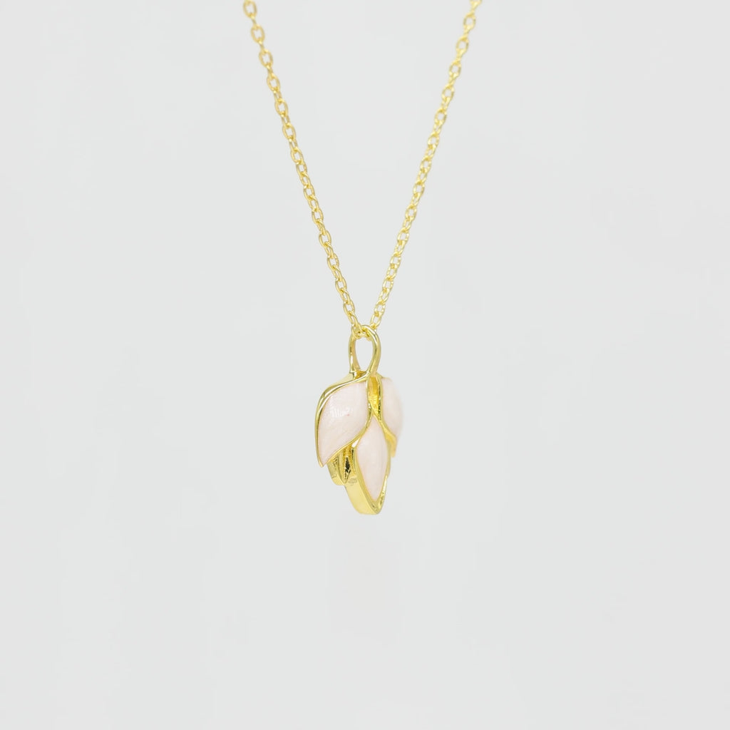 Blooming Beauty Enamel 925 Silver Pendant