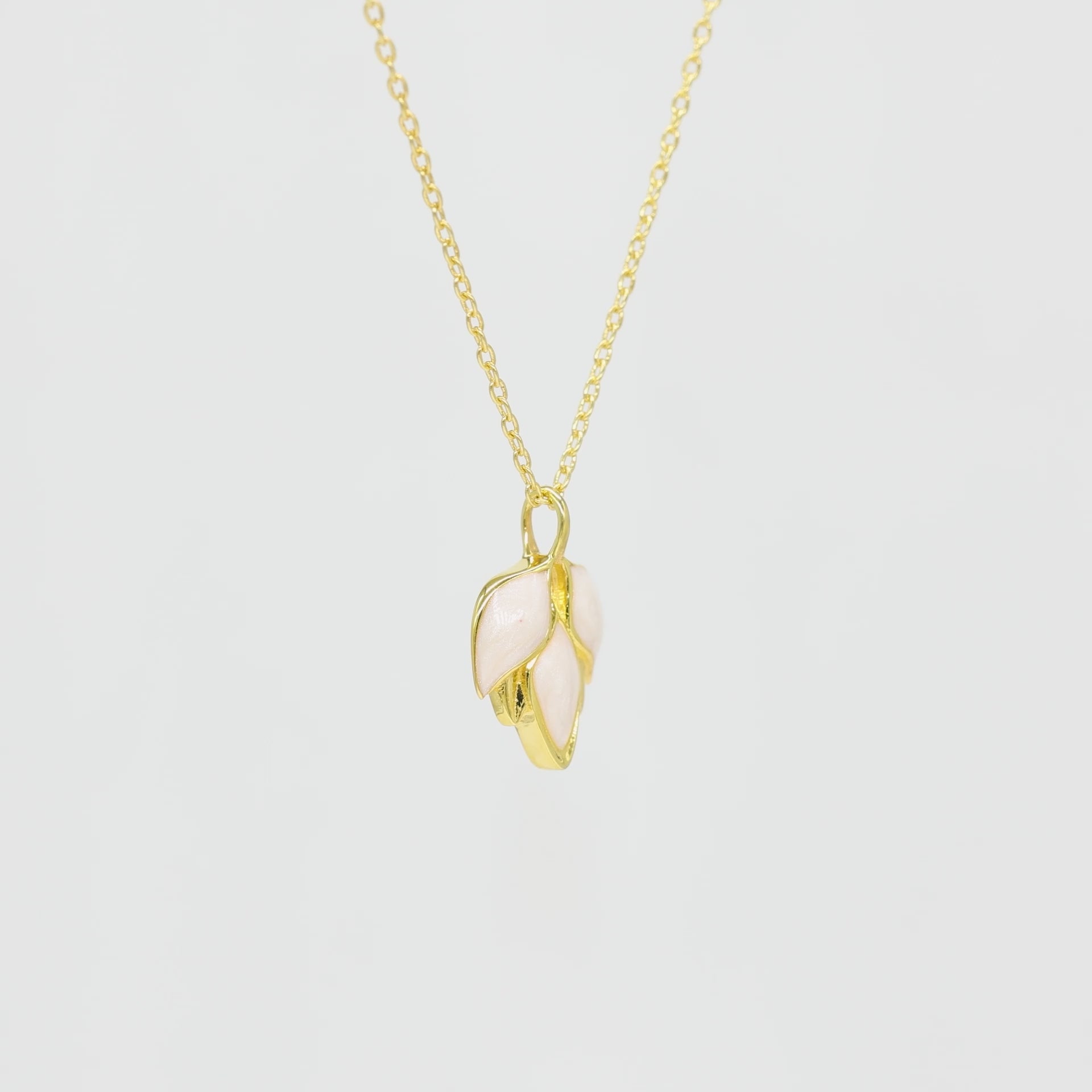 Blooming Beauty Enamel 925 Silver Pendant